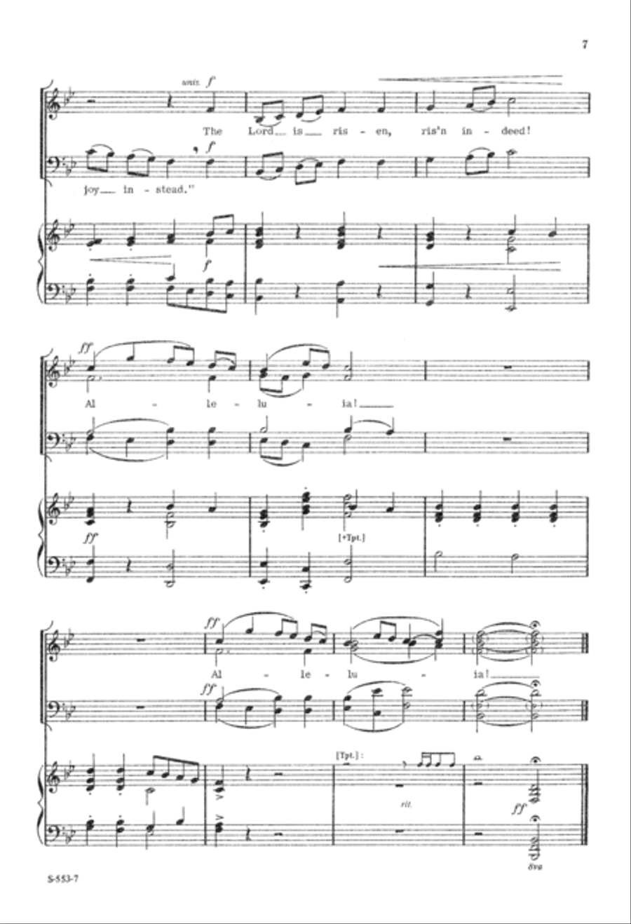 Antiphon For Easter Antiphon For Easter 4-Part scores gallery preview page 8