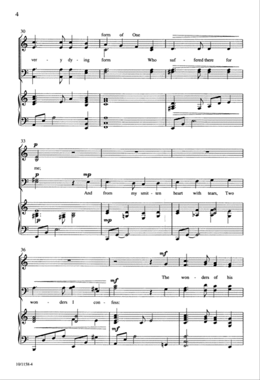 Beneath the Cross of Jesus Choir scores gallery preview page 5