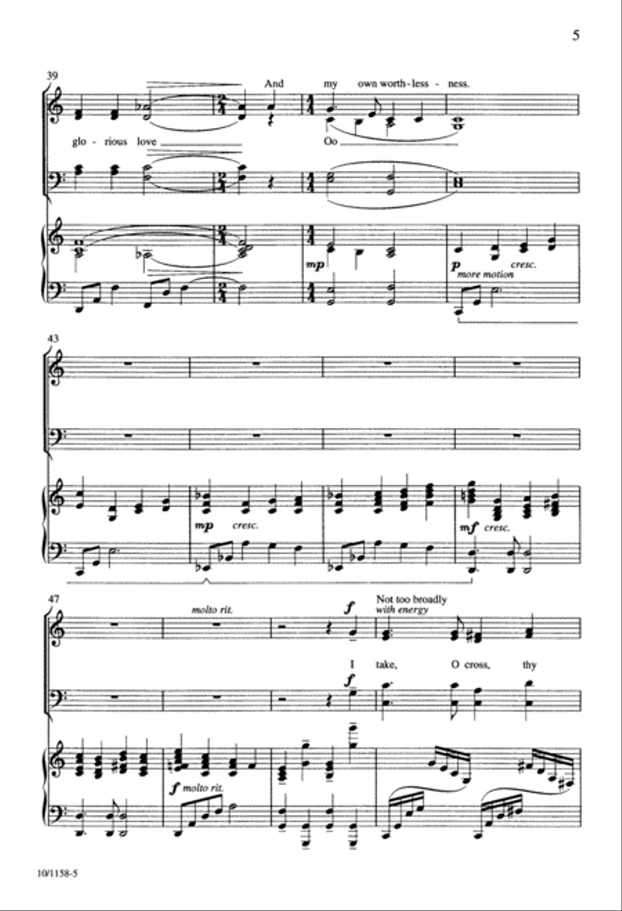 Beneath the Cross of Jesus Choir scores gallery preview page 6