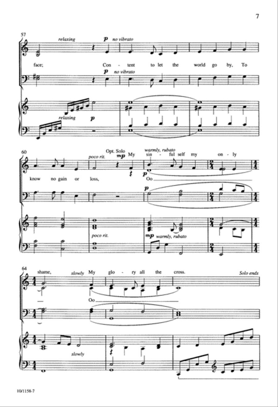 Beneath the Cross of Jesus Choir scores gallery preview page 8