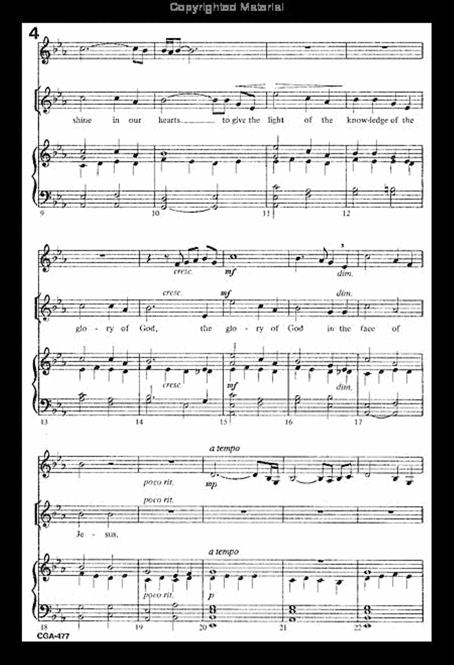 Benediction Unison Choir scores gallery preview page 3