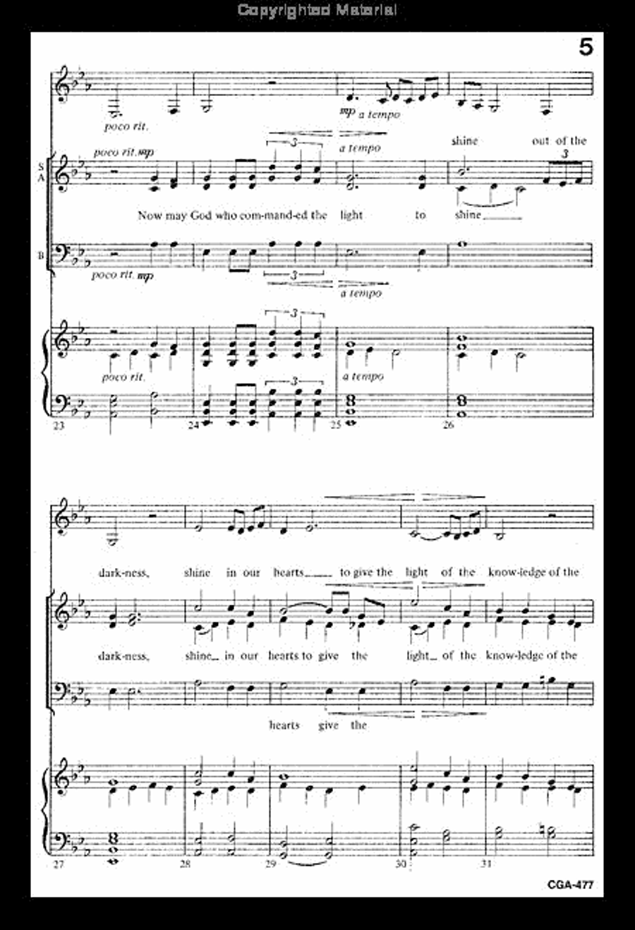 Benediction Unison Choir scores gallery preview page 4