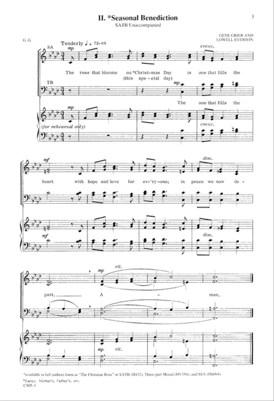 Benedictions Benedictions 4-Part scores gallery preview page 4