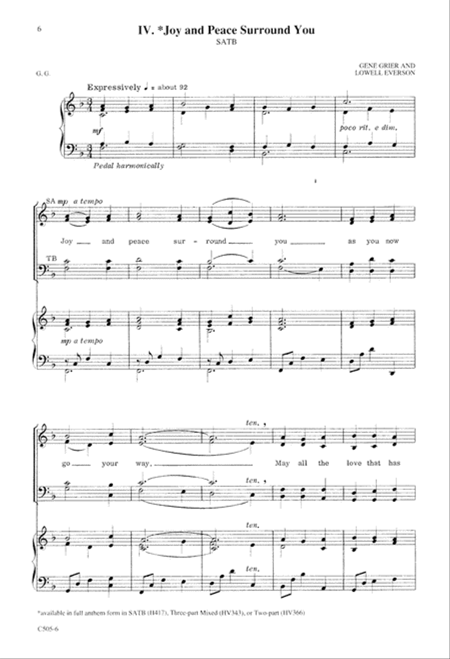 Benedictions Benedictions 4-Part scores gallery preview page 7
