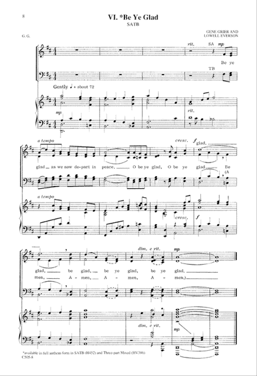 Benedictions Benedictions 4-Part scores gallery preview page 9