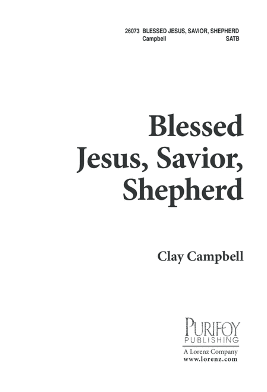Blessed Jesus, Savior Shepherd 4-Part scores gallery preview page 2