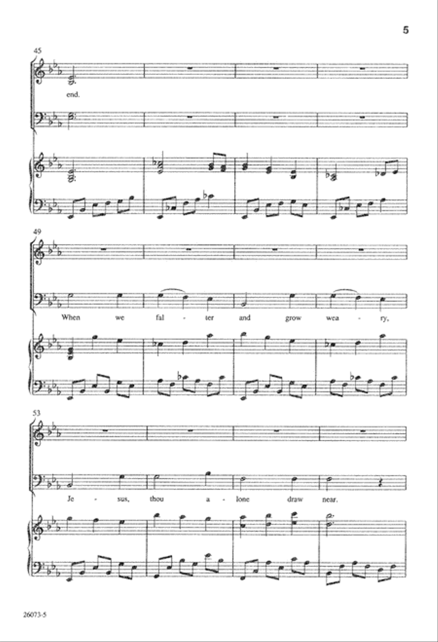 Blessed Jesus, Savior Shepherd 4-Part scores gallery preview page 6