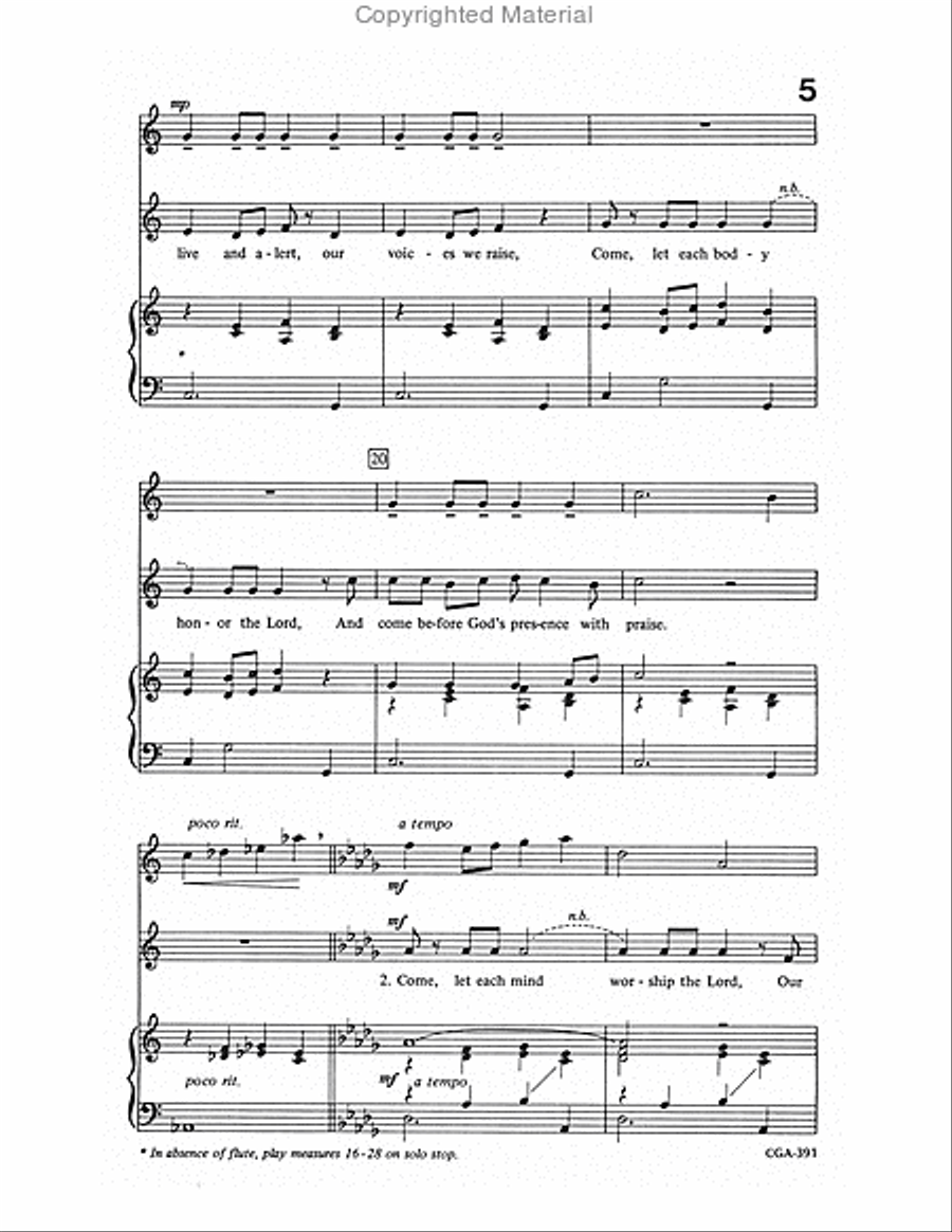 Body, Mind, Spirit, Voice Unison Choir scores gallery preview page 4