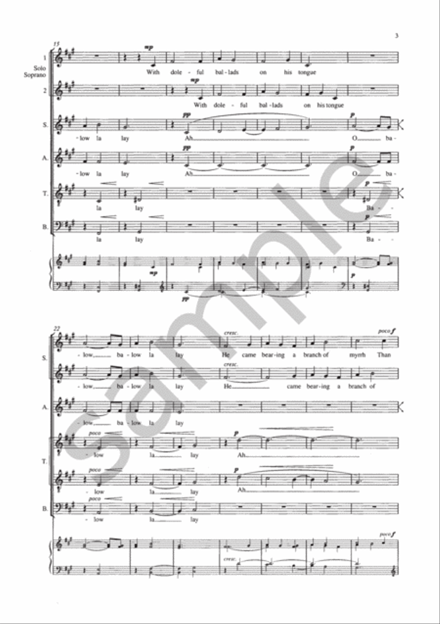Three Kings Three Kings 4-Part scores gallery preview page 4