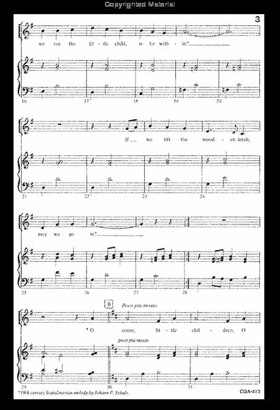 Carol of the Children Unison Choir scores gallery preview page 3
