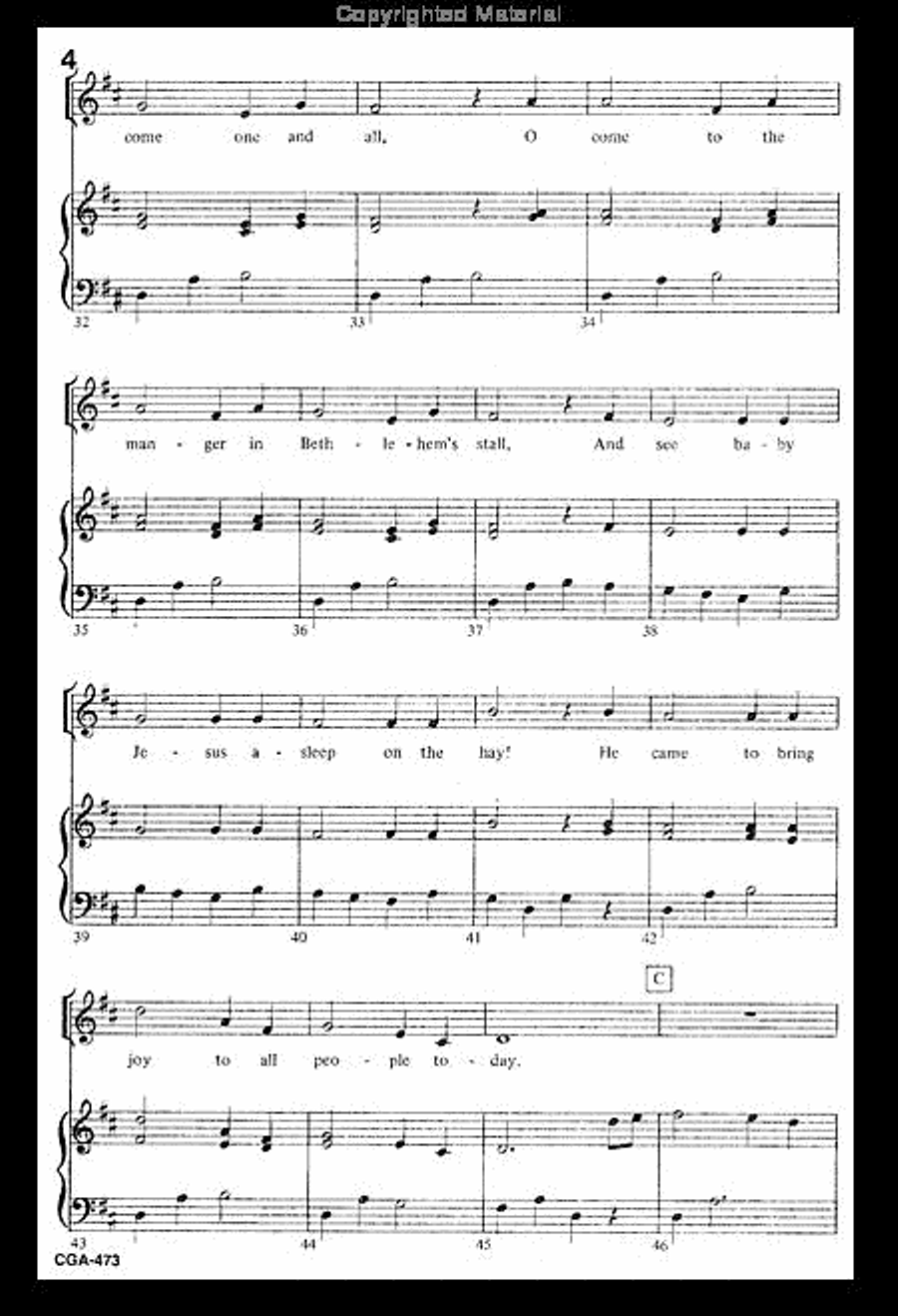 Carol of the Children Unison Choir scores gallery preview page 4