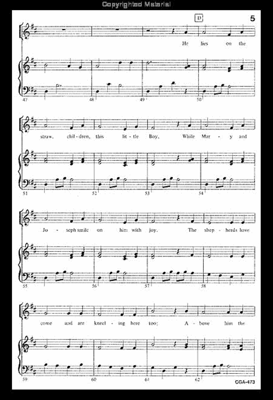 Carol of the Children Unison Choir scores gallery preview page 5