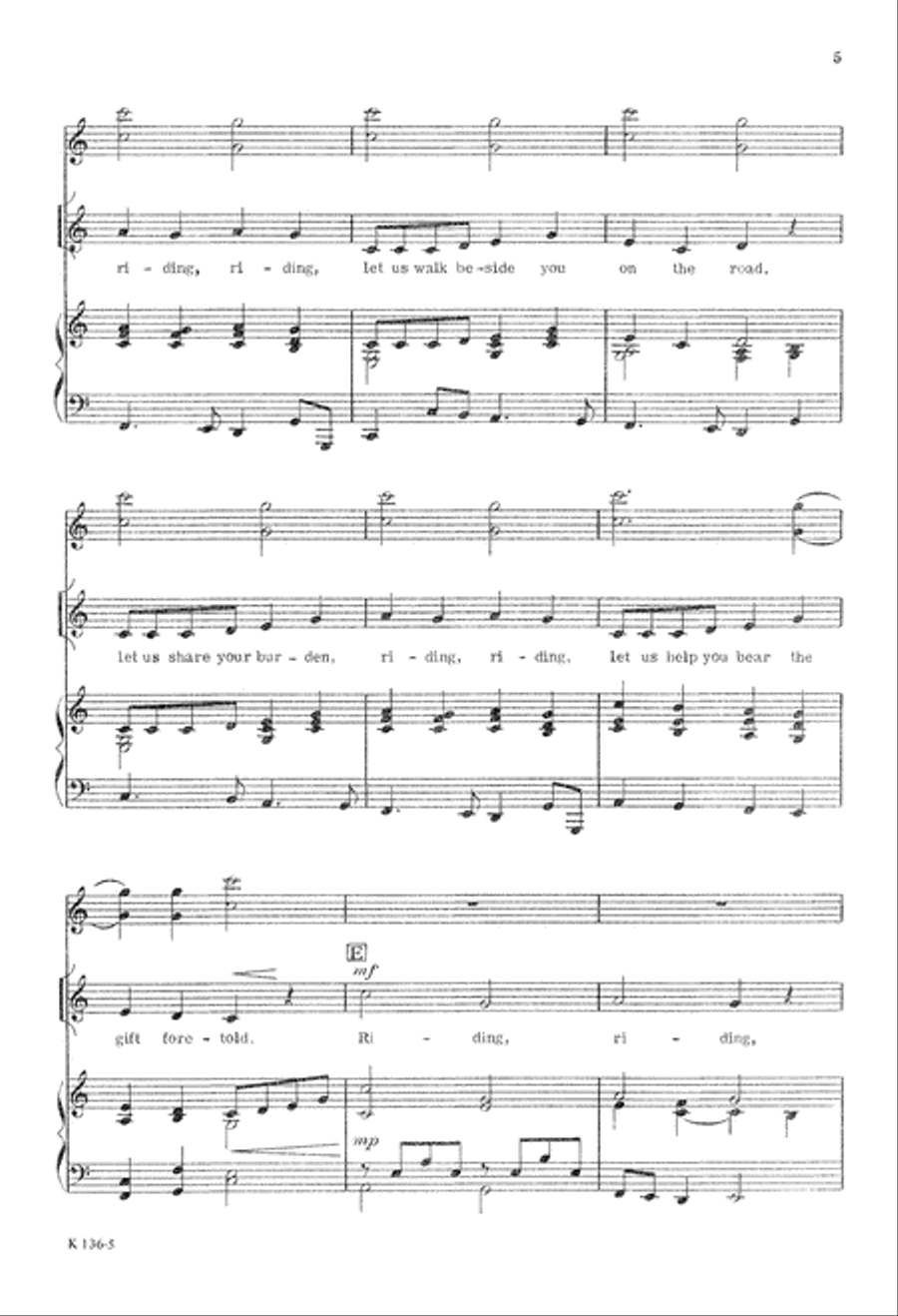 Carol of the Donkey Carol of the Donkey Unison Choir scores gallery preview page 6