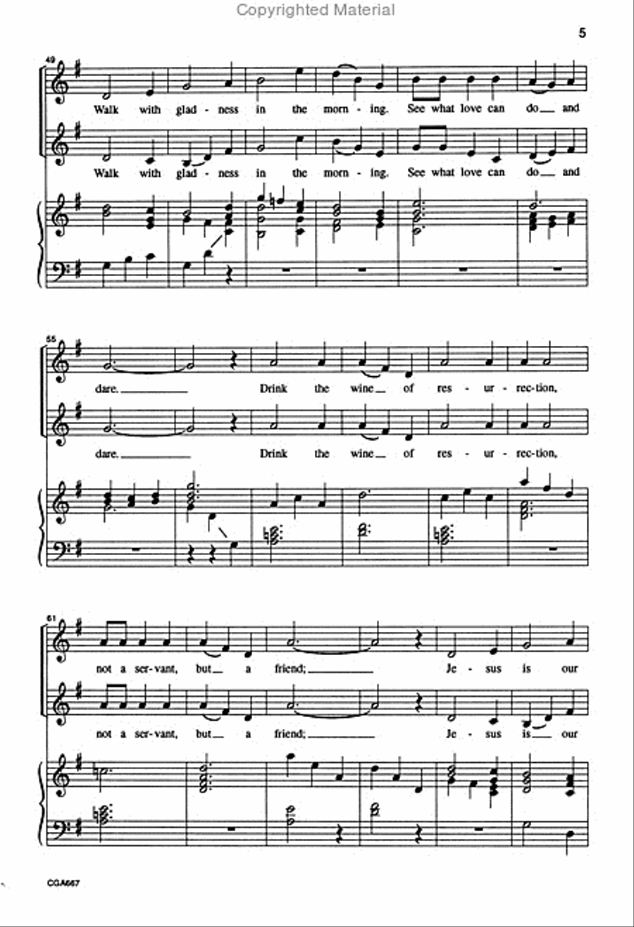 Celebrate the Risen Christ 3-Part scores gallery preview page 5