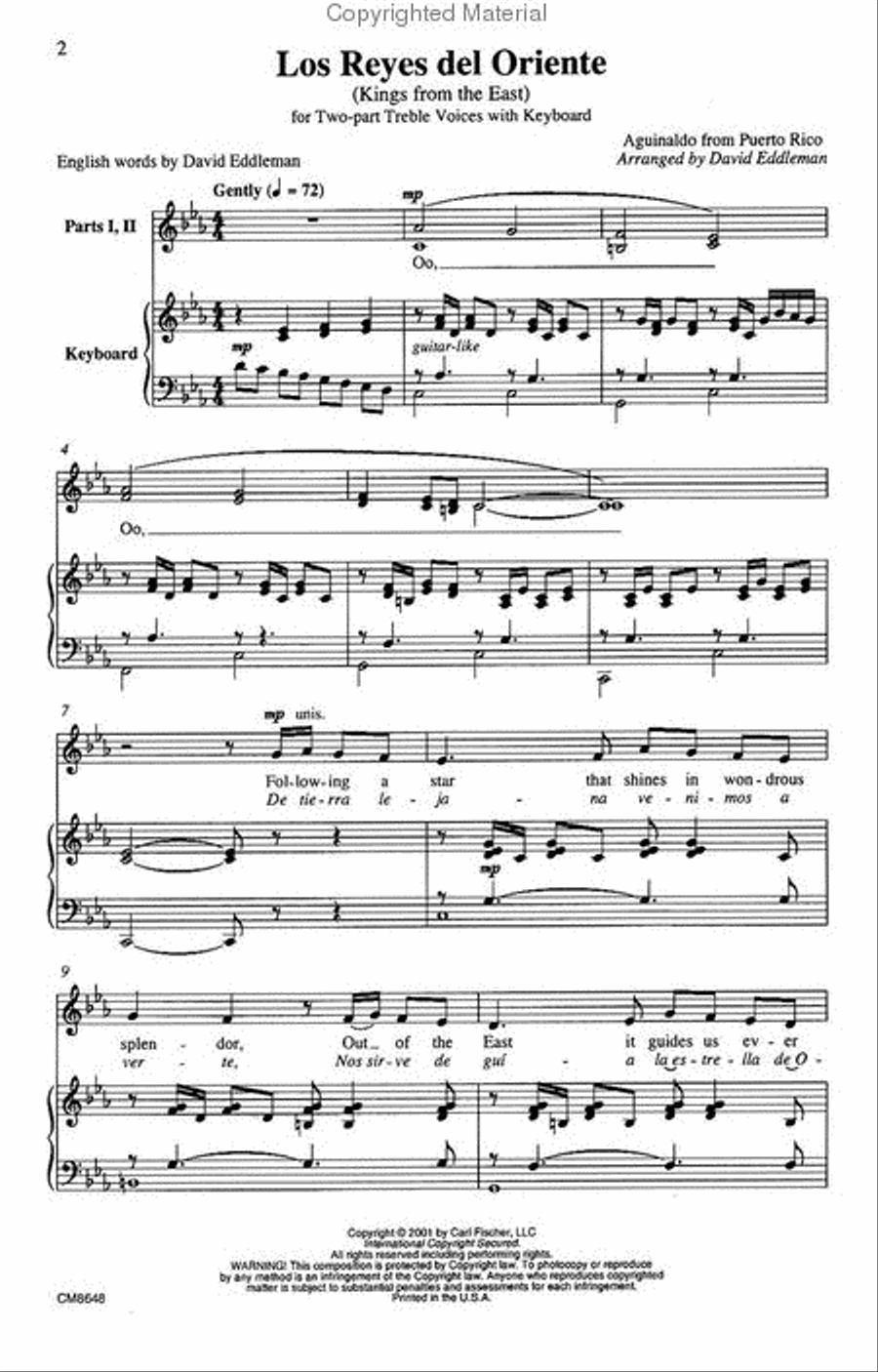 Los Reyes Del Oriente Los Reyes Del Oriente Choir scores gallery preview page 2