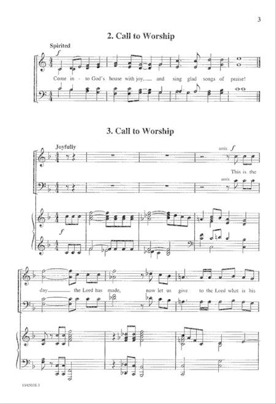 Choral Responses for Worship 4-Part scores gallery preview page 3