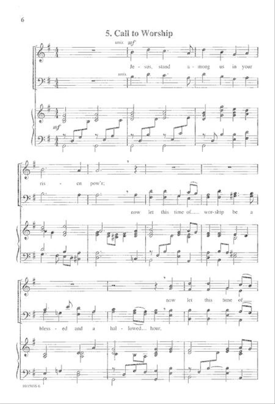 Choral Responses for Worship 4-Part scores gallery preview page 6