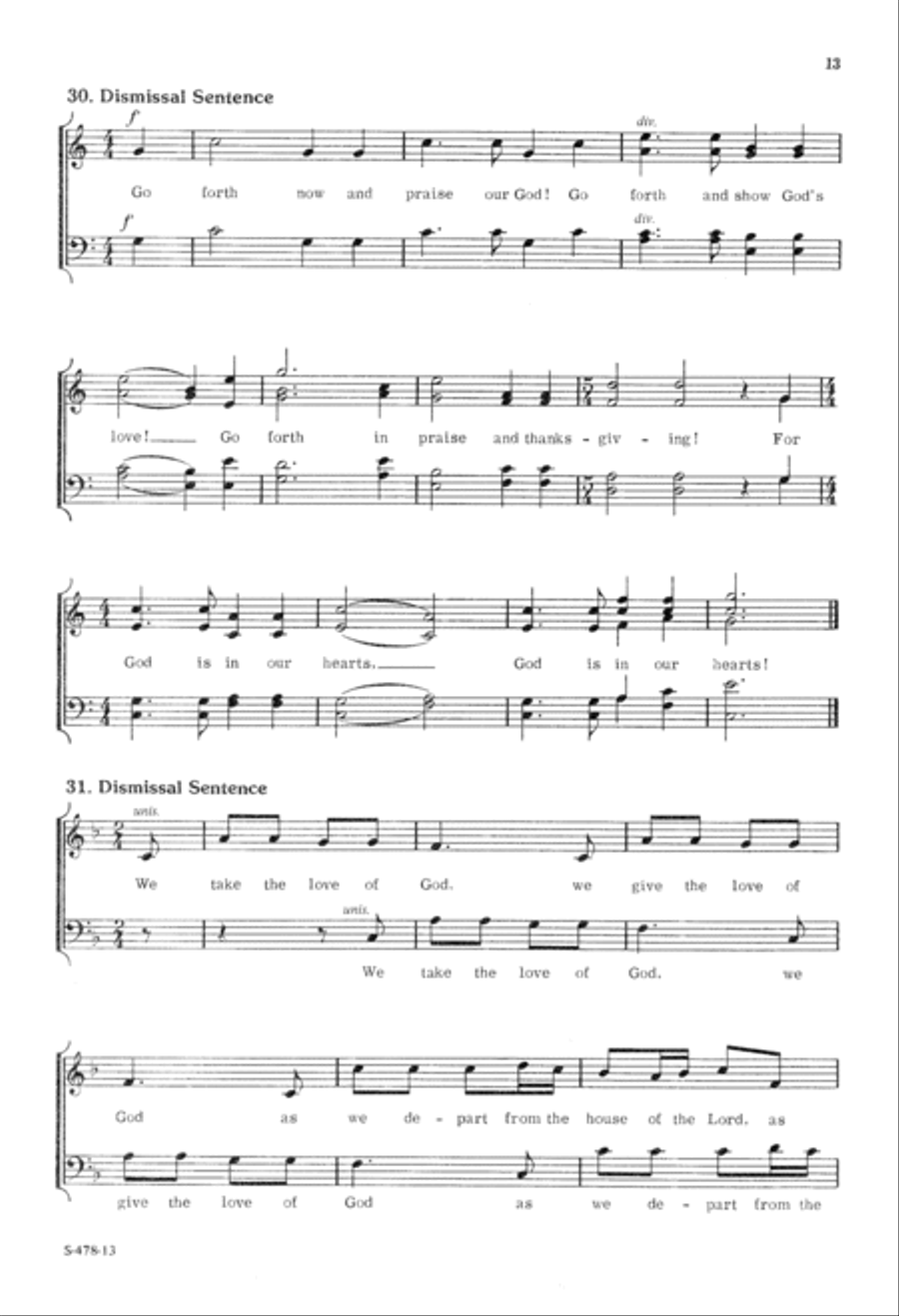 Choral Responses for Worship 4-Part scores gallery preview page 14