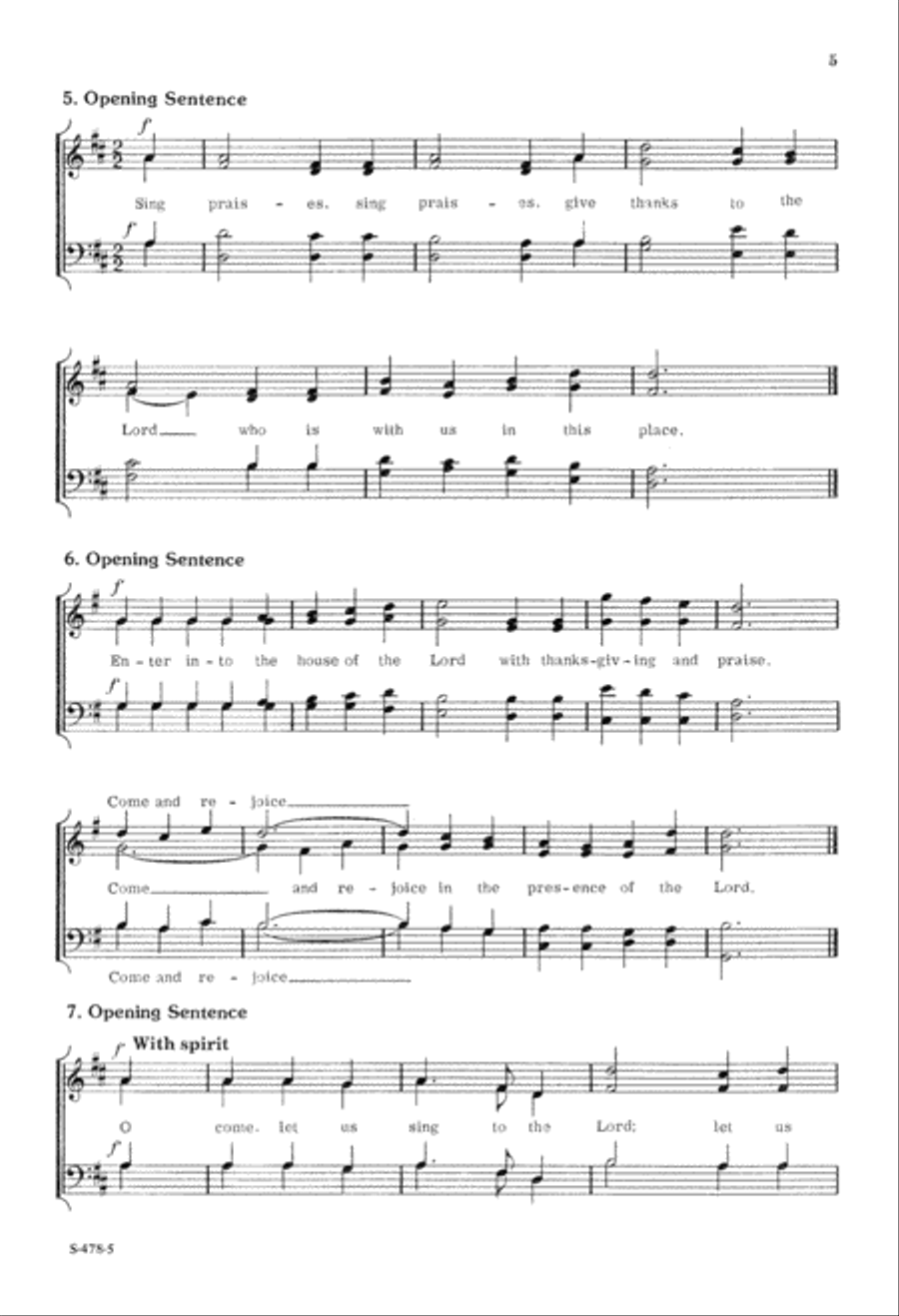 Choral Responses for Worship 4-Part scores gallery preview page 6