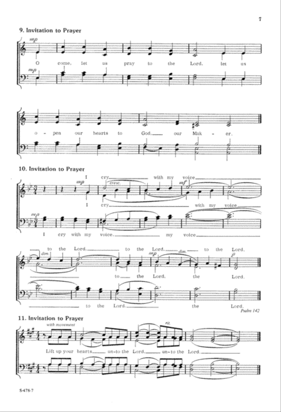 Choral Responses for Worship 4-Part scores gallery preview page 8