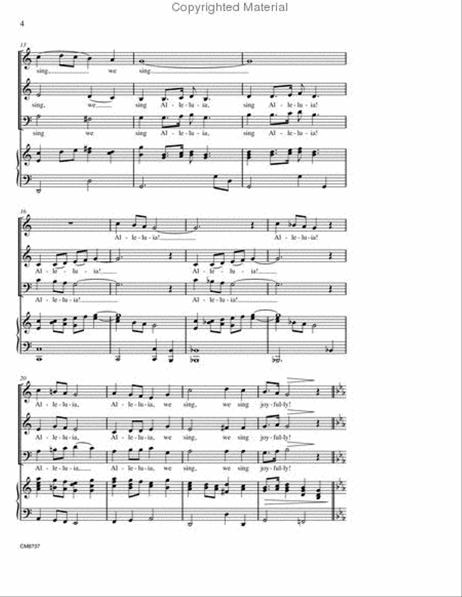 Alleluia We Sing Alleluia We Sing 3-Part scores gallery preview page 3