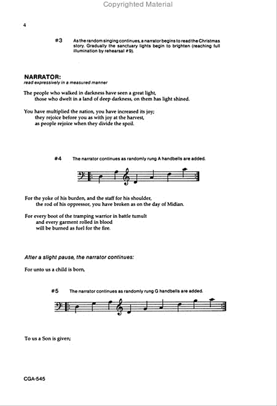 A Christmas Introit and Processional 4-Part scores gallery preview page 4