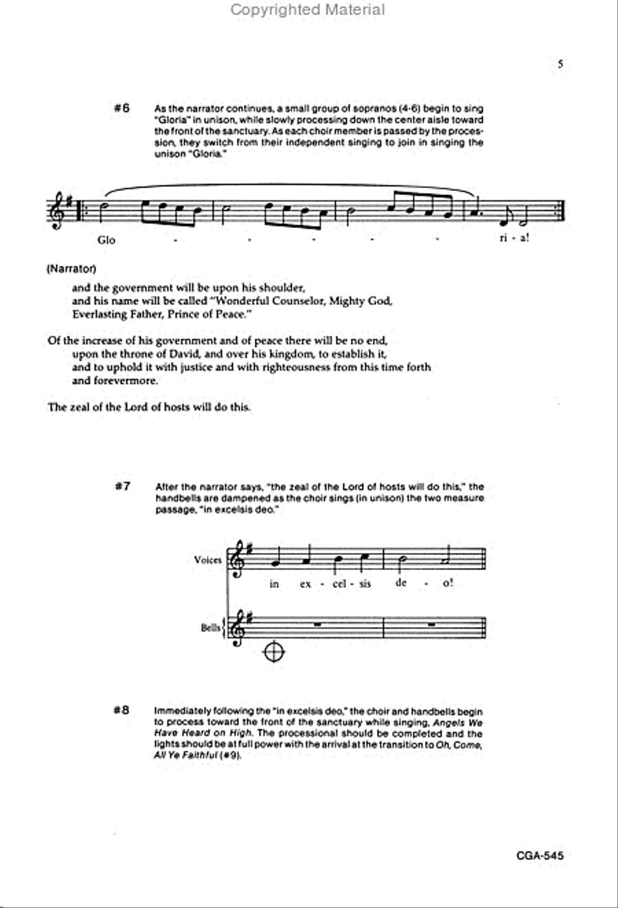 A Christmas Introit and Processional 4-Part scores gallery preview page 5