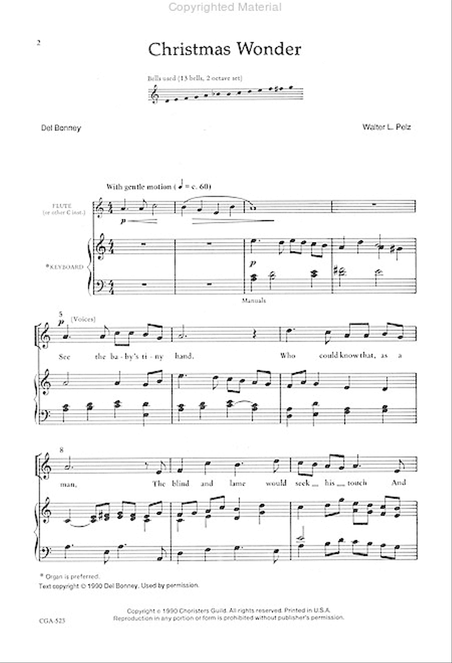 Christmas Wonder Christmas Wonder Unison Choir scores gallery preview page 2