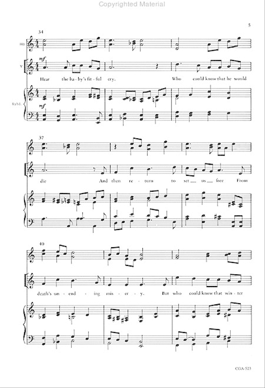 Christmas Wonder Christmas Wonder Unison Choir scores gallery preview page 5