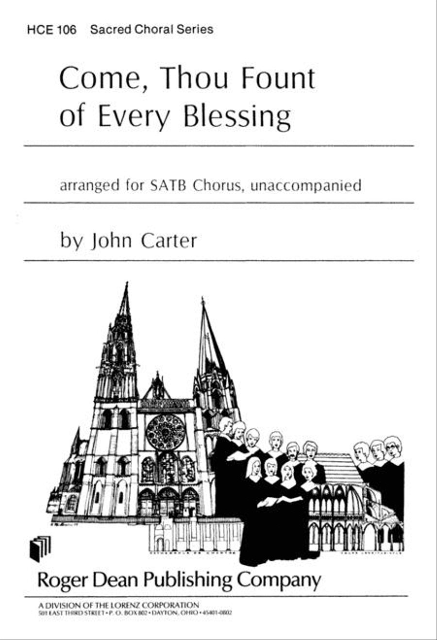 Come Thou Fount of Every Blessing 4-Part scores gallery preview page 1