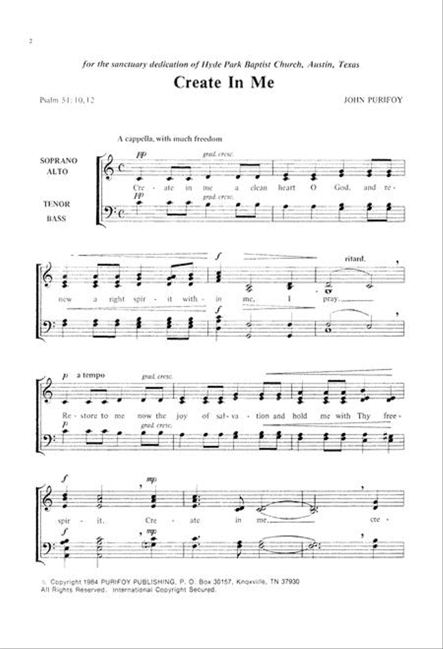 Create in Me A Cappella scores gallery preview page 2