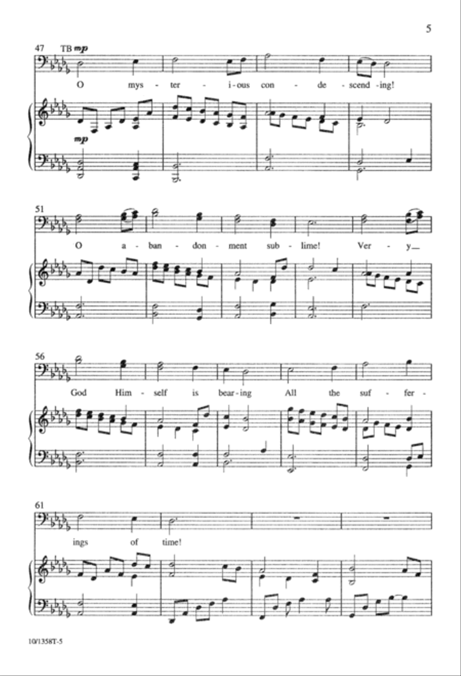 Cross of Jesus, Cross of Sorrow 4-Part scores gallery preview page 6