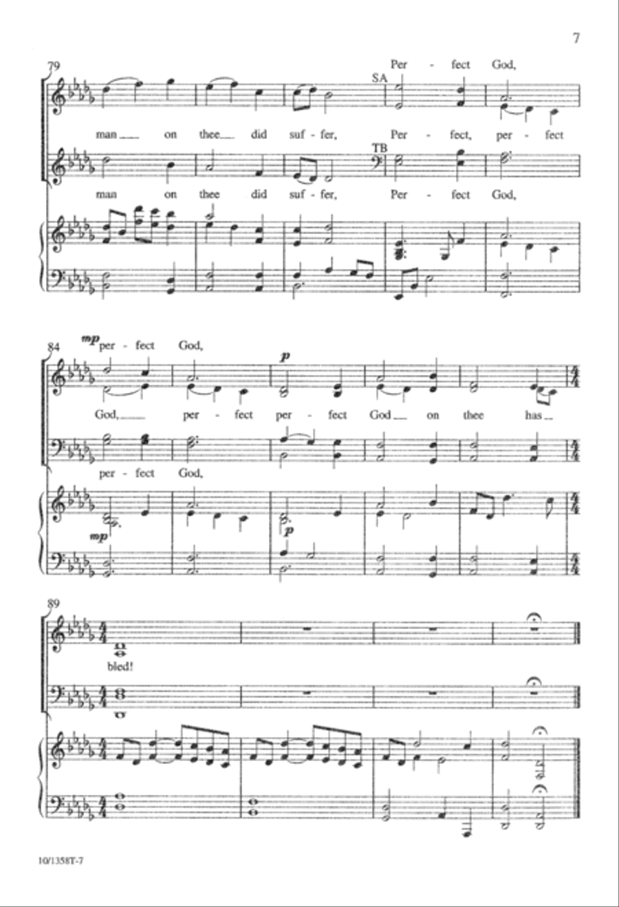 Cross of Jesus, Cross of Sorrow 4-Part scores gallery preview page 8