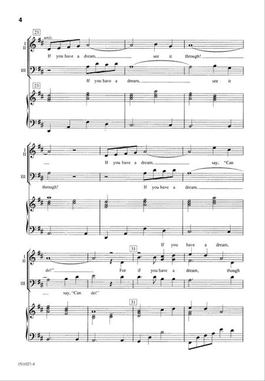 Dare to Dream SSA scores gallery preview page 4