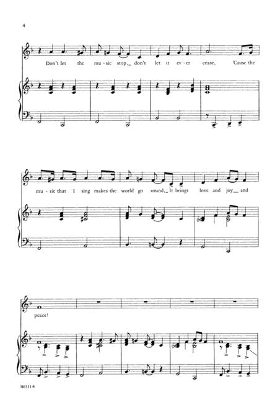 Don't Let the Music Stop SSA scores gallery preview page 4