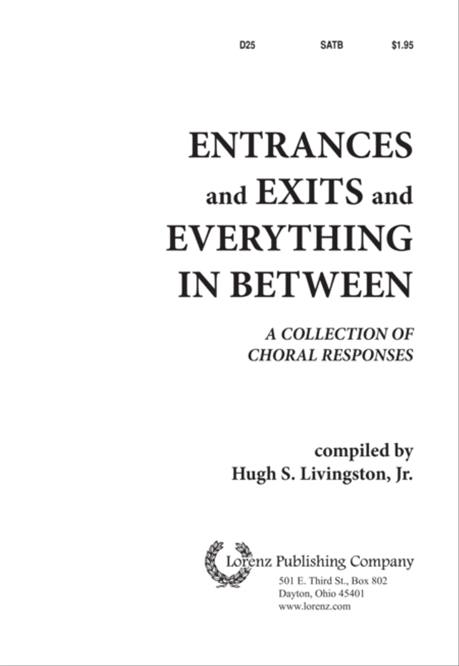 Entrances and Exits and Everything In Between 4-Part scores gallery preview page 2
