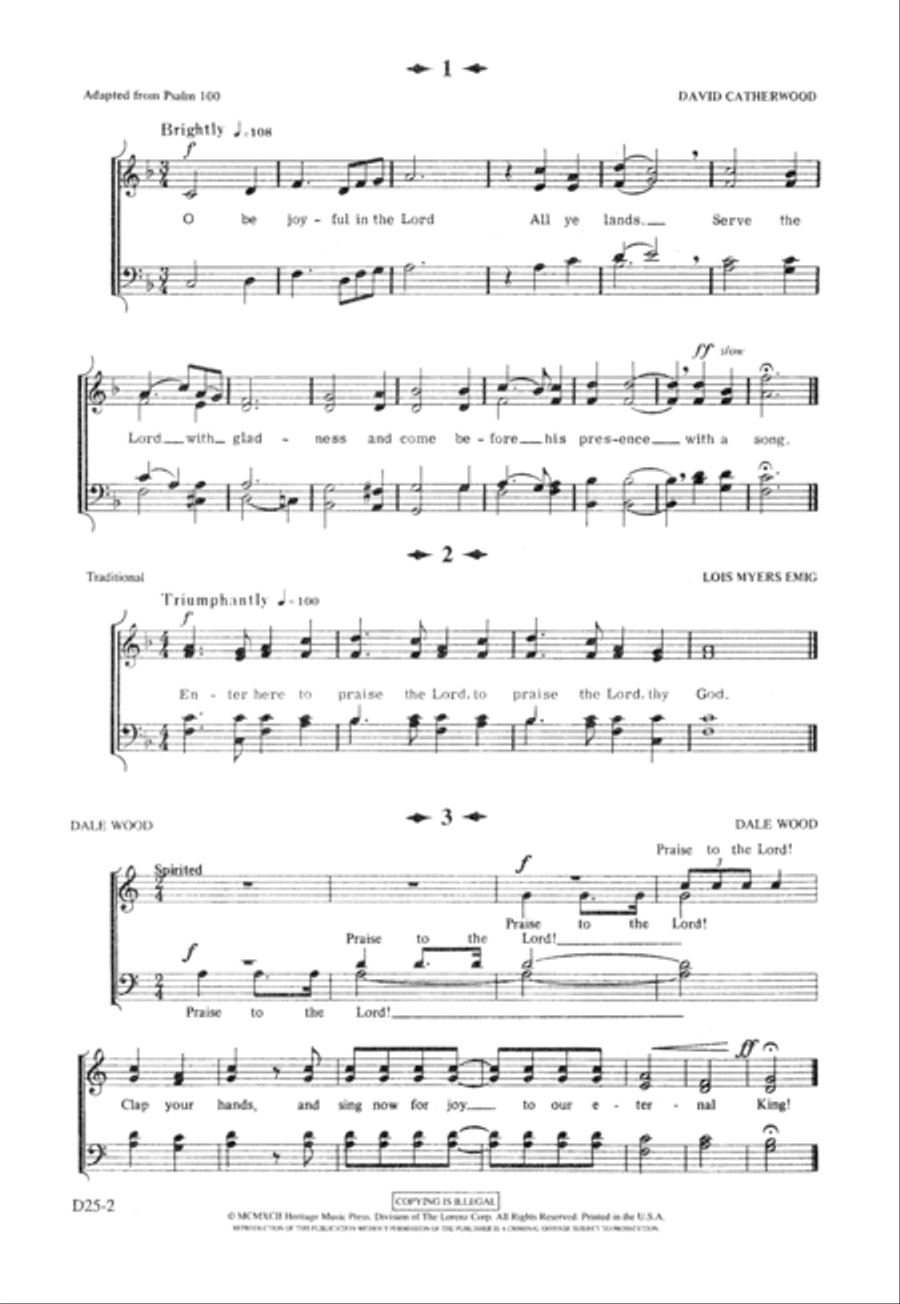 Entrances and Exits and Everything In Between 4-Part scores gallery preview page 3