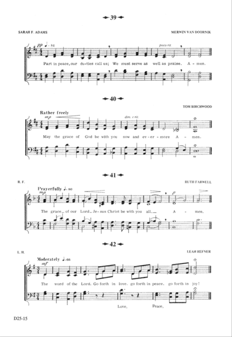 Entrances and Exits and Everything In Between 4-Part scores gallery preview page 16