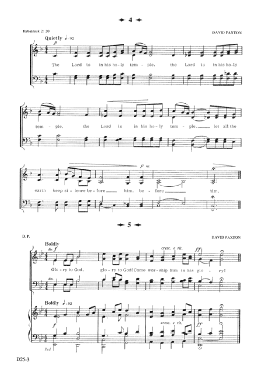 Entrances and Exits and Everything In Between 4-Part scores gallery preview page 4