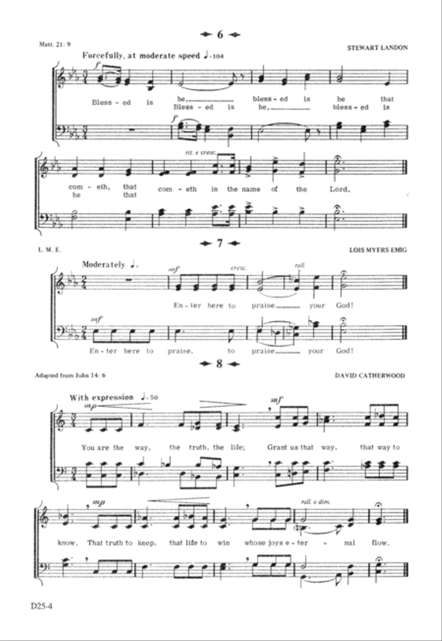 Entrances and Exits and Everything In Between 4-Part scores gallery preview page 5