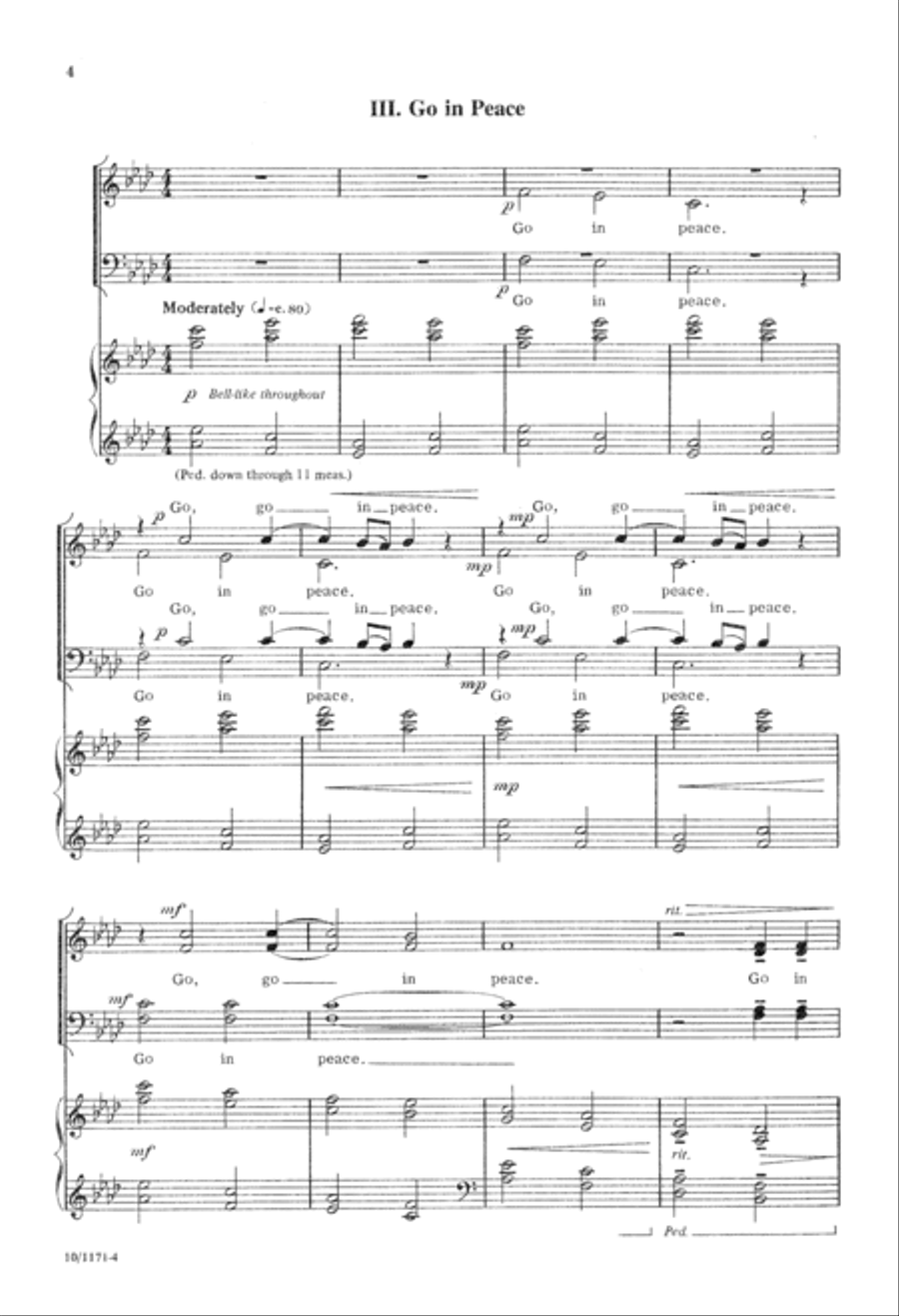 Five Choral Benedictions Choir scores gallery preview page 5