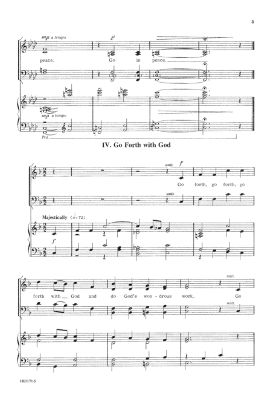 Five Choral Benedictions Choir scores gallery preview page 6