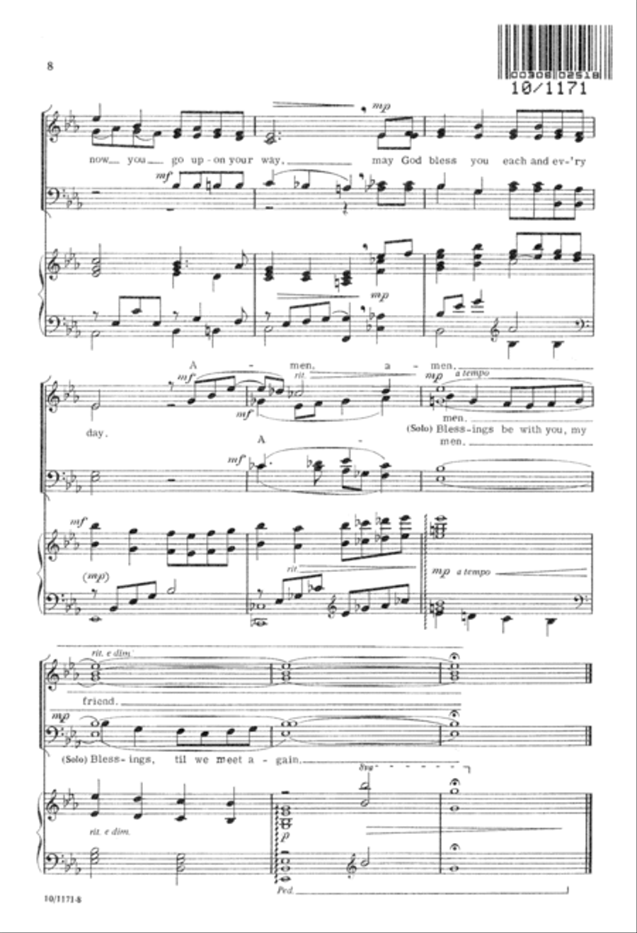 Five Choral Benedictions Choir scores gallery preview page 9