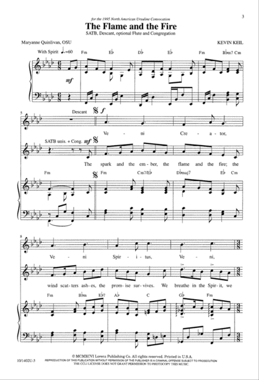 The Flame and the Fire 4-Part scores gallery preview page 4