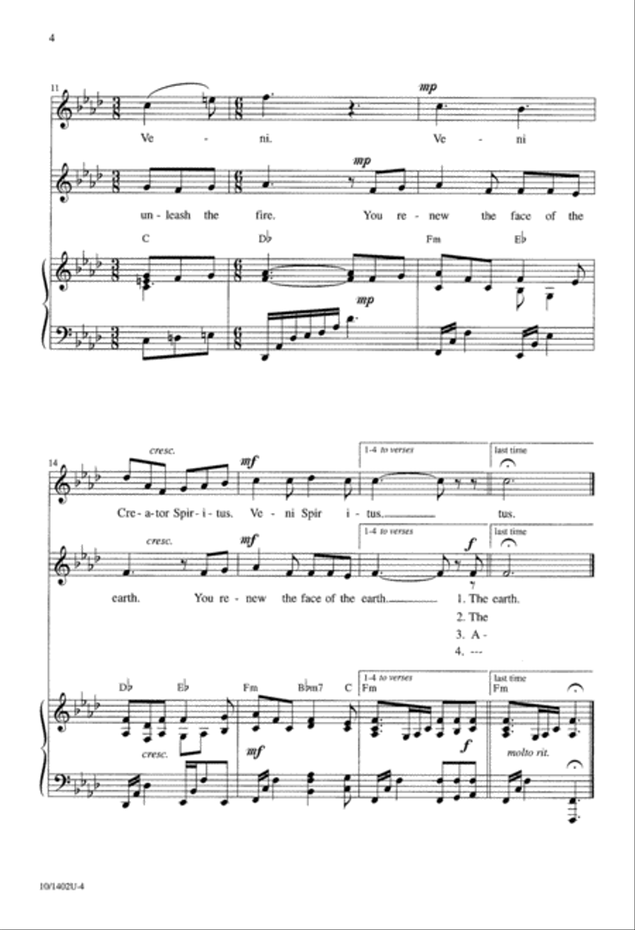The Flame and the Fire 4-Part scores gallery preview page 5