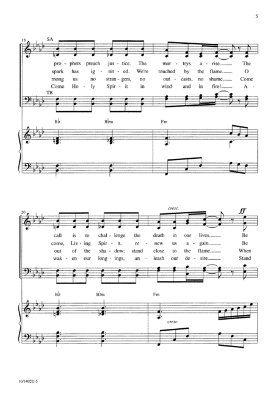 The Flame and the Fire 4-Part scores gallery preview page 6
