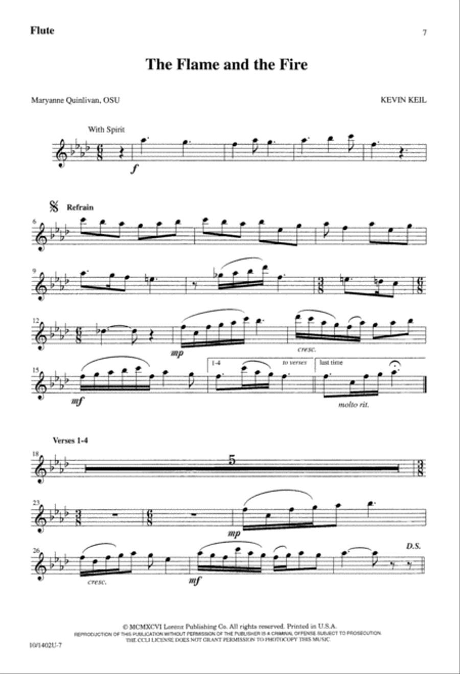 The Flame and the Fire 4-Part scores gallery preview page 8