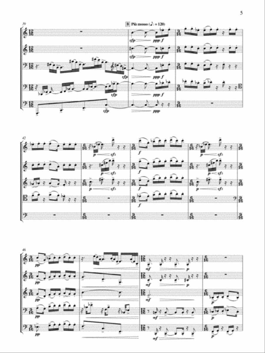 Five Maskers Brass Quintet scores gallery preview page 4