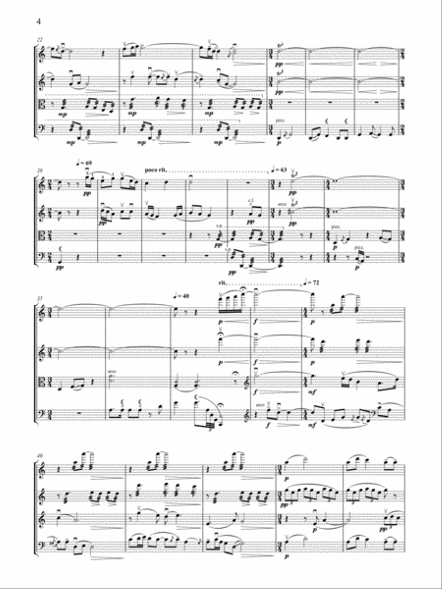 Song of the Ch'in String Quartet scores gallery preview page 3
