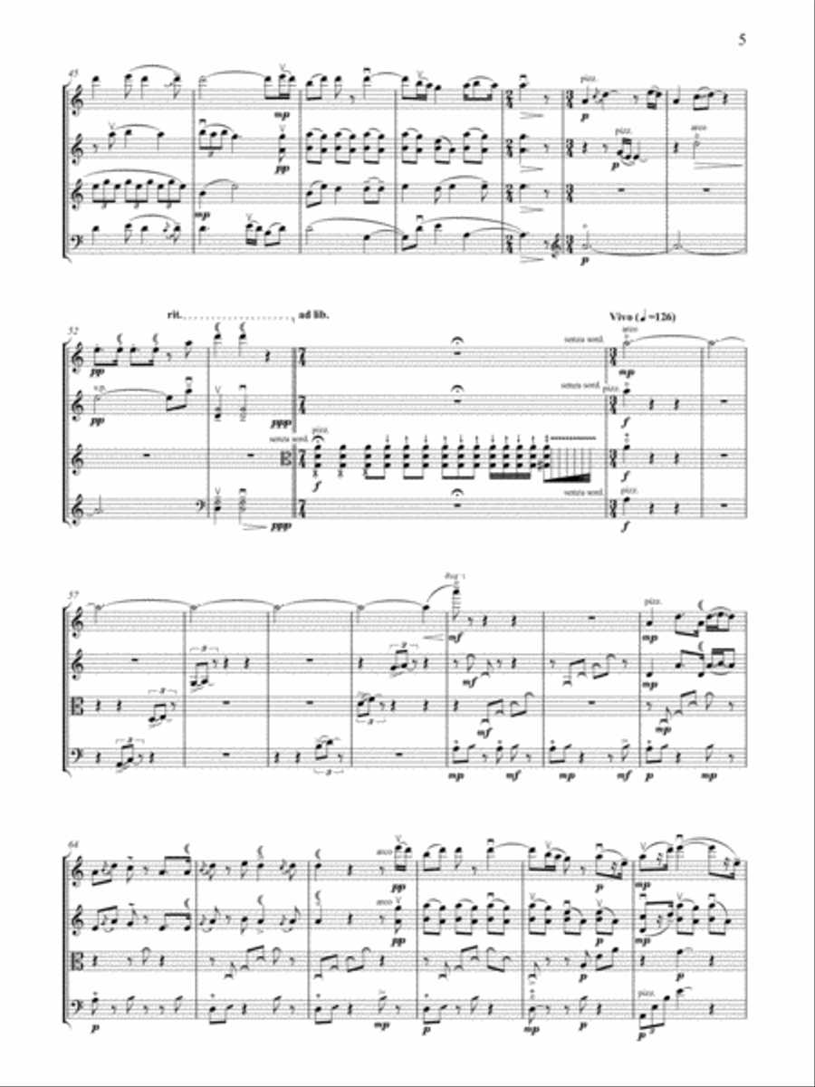 Song of the Ch'in String Quartet scores gallery preview page 4